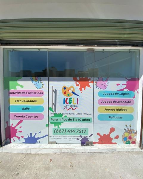 Vinil para cristal en local comercial